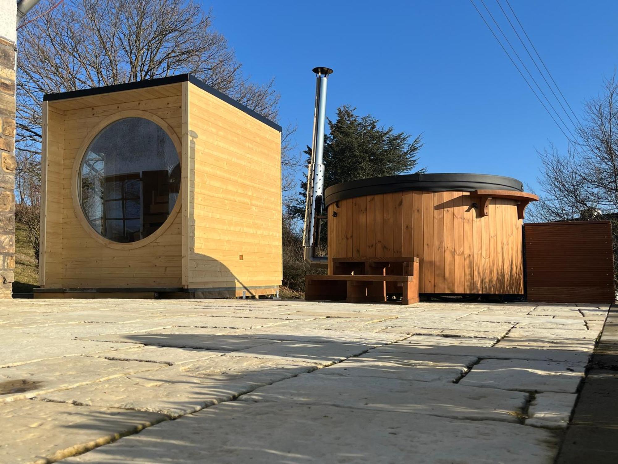 Eifel Landhaus Panoramablick Unter Der Burg Olbrueck Mit Sauna Hottub Grosser Terrasse Und Garten Ideal Fuer Familien Niederdürenbach Esterno foto